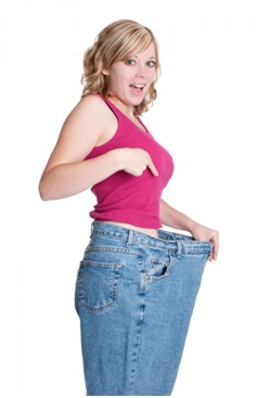 woman lost a lot of fat around her waist